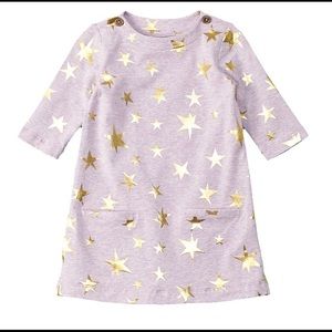 EGG -lavender dress w metallic stars - new no tag